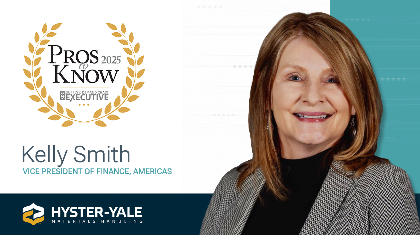 Leader Kelly Smith shown smiling alongside 2025 Pros to Know award logo.