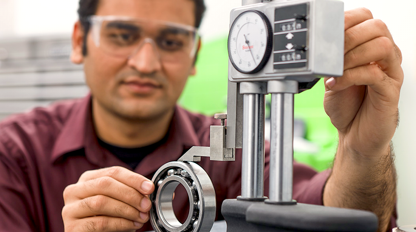 Man in engineering lab.